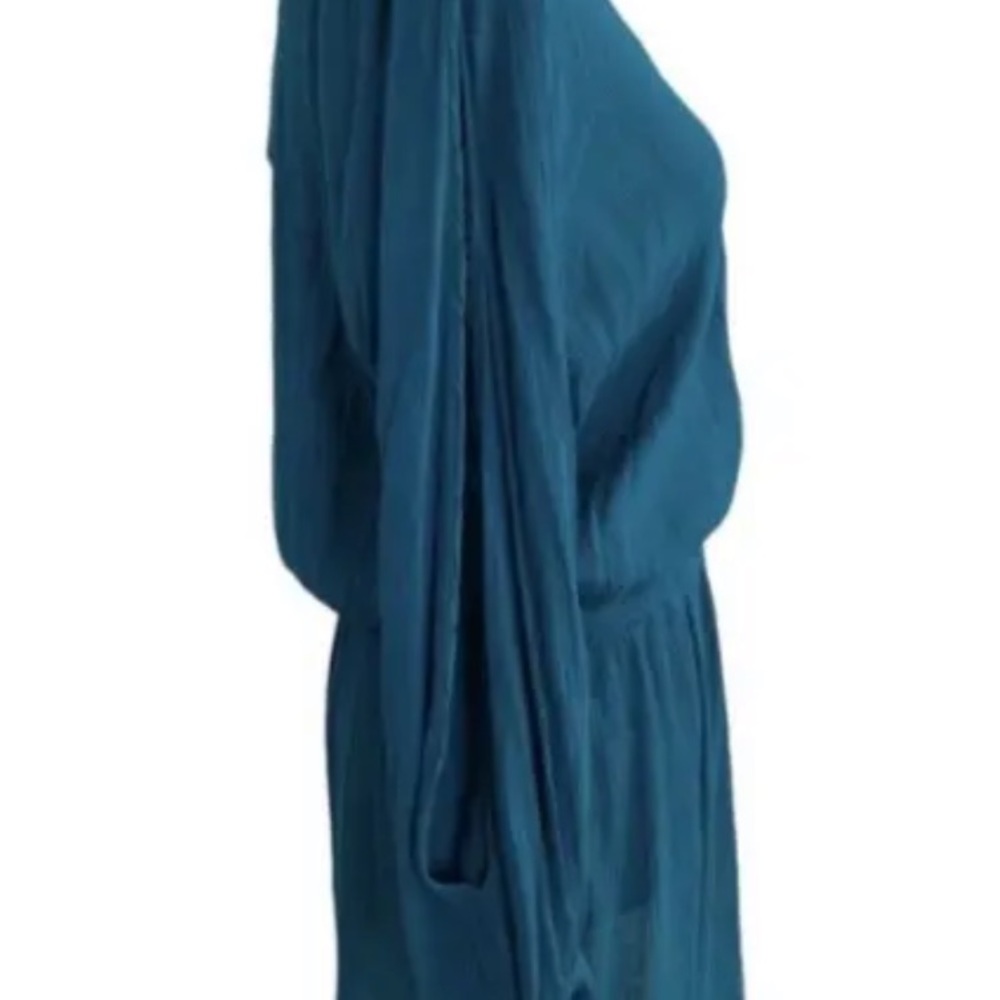 Soluna Solaris tunic teal split-sleeve swimsuit cover up - Picture 6 of 11